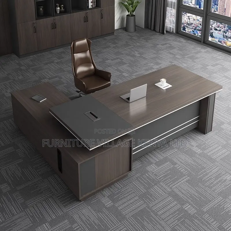 Office Desk; Modern L Shaped Executive Office Desk