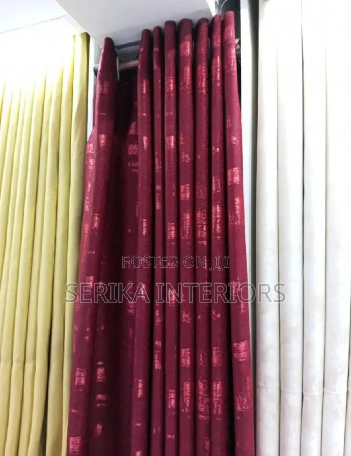 Maroon Curtains Curtains Environmental Friendly Robertson's