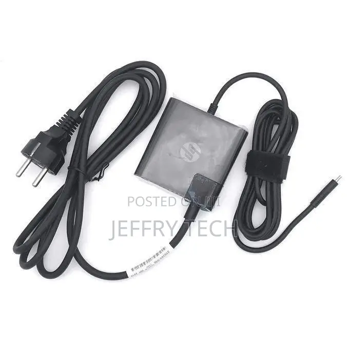 Hp Laptop Charger Type-C (65w) + Power Cable
