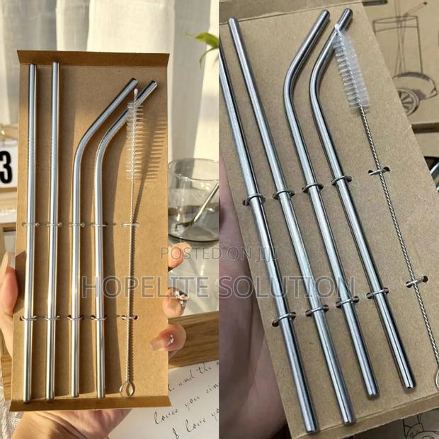 Reusable Stainless Steel Straw Set - thumbnail 2