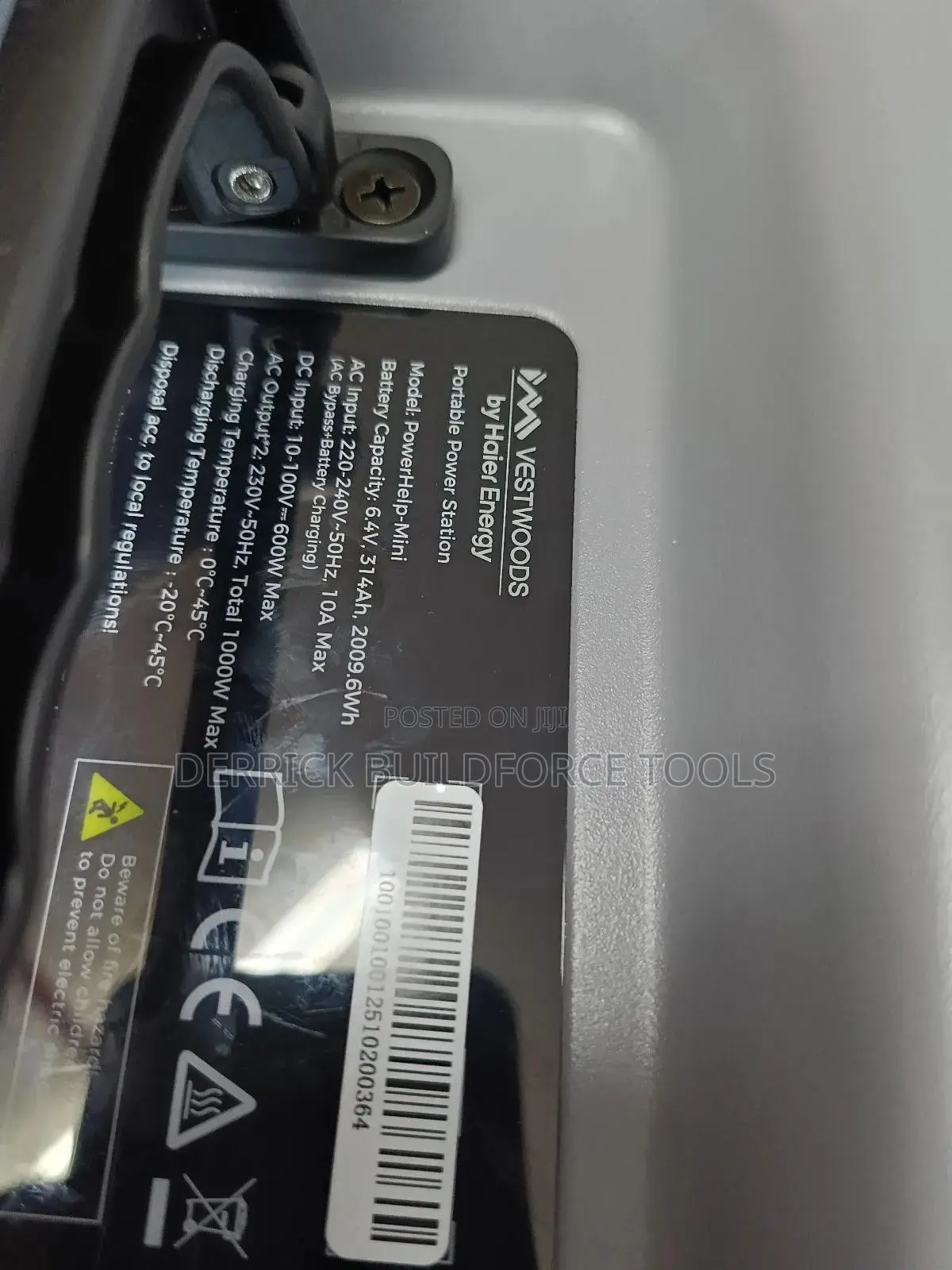 Vestwood 2000watts(2kilowatts) Portable Lithium Battery