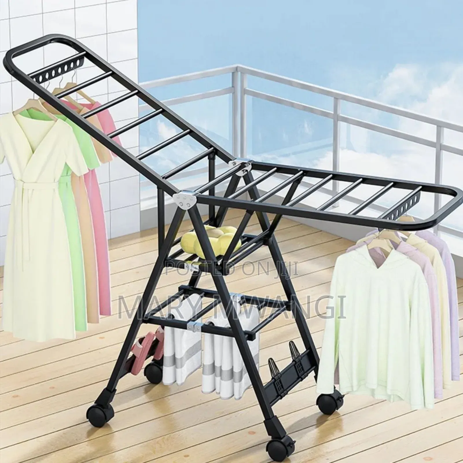 .*Movable Foldable/Portable Laundry Drying Rack