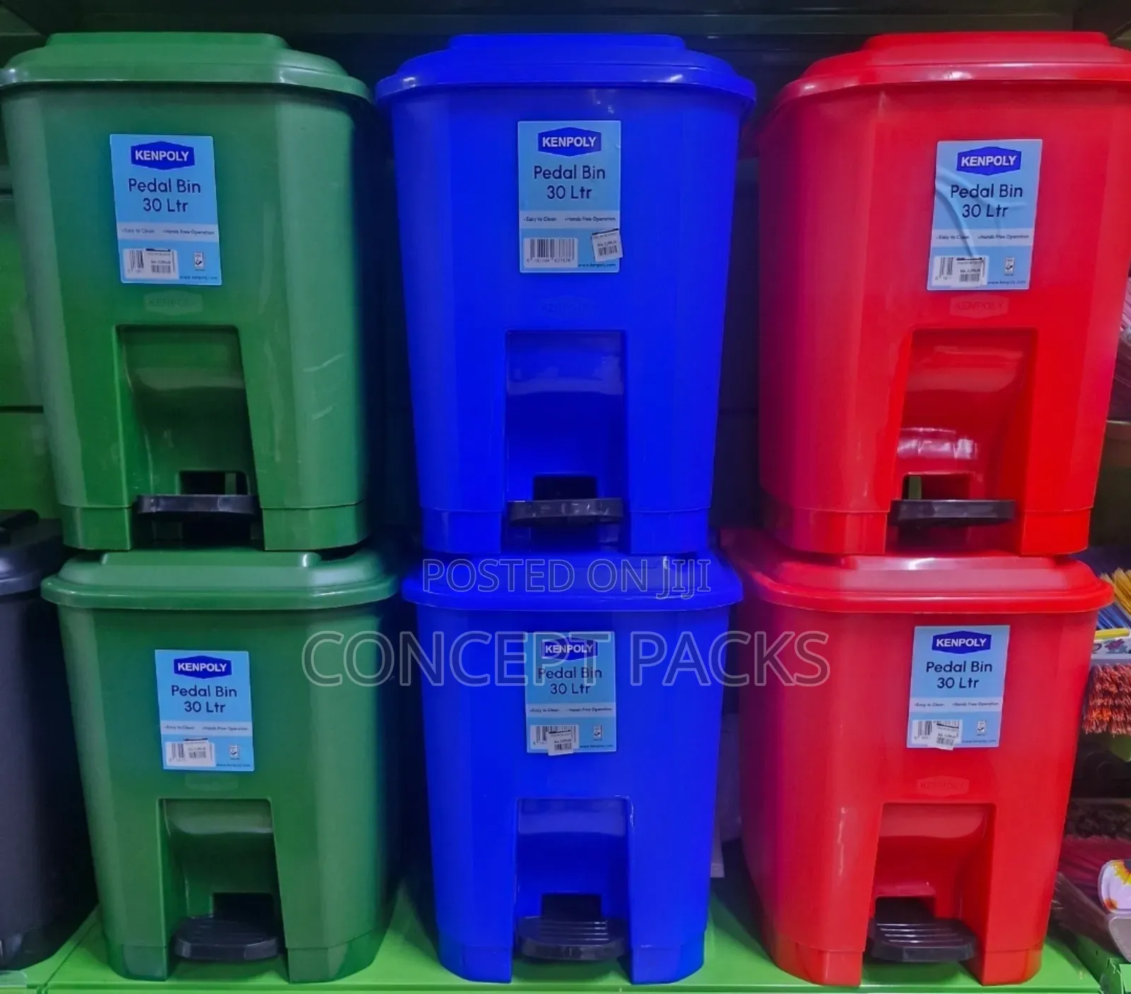 30l Plastic Pedal Bins Kenpoly.
