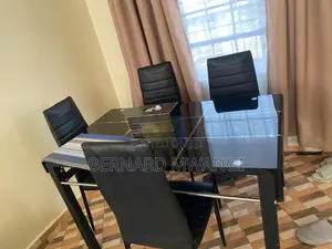 Dinning Table Glass Top 4 Chairs