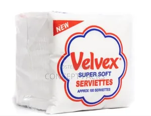 20pcs Velvet White Serviettes App 100sheets
