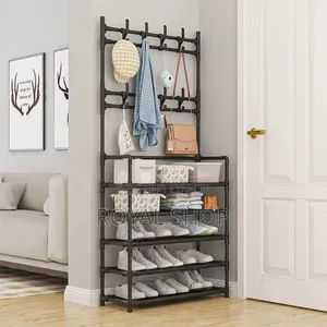 All-in-1 Shoe Rack/Coat Rack/Cap Scarf Bag Cloths Hanger