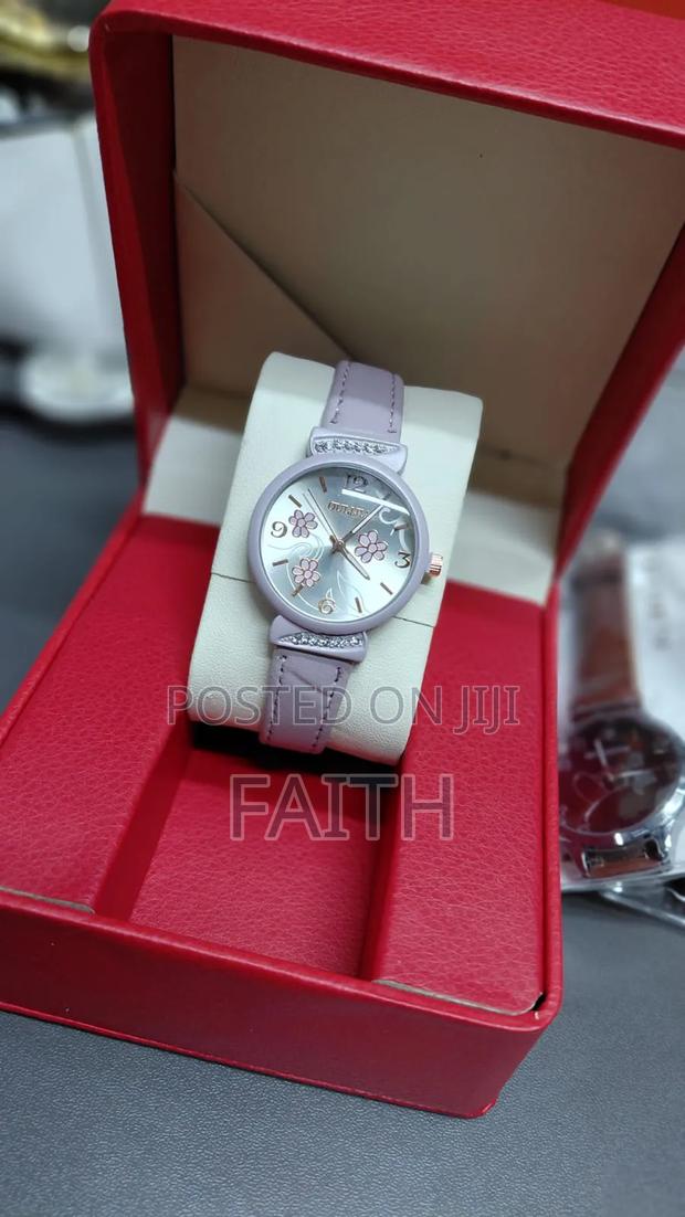 Clean Leather Watch for Ladies - main view