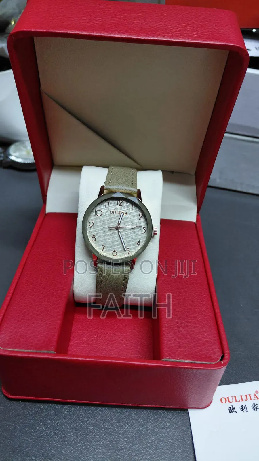 Clean Leather Watch for Ladies