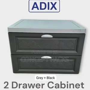 Adix 2 Drawer Plastic Cabinet