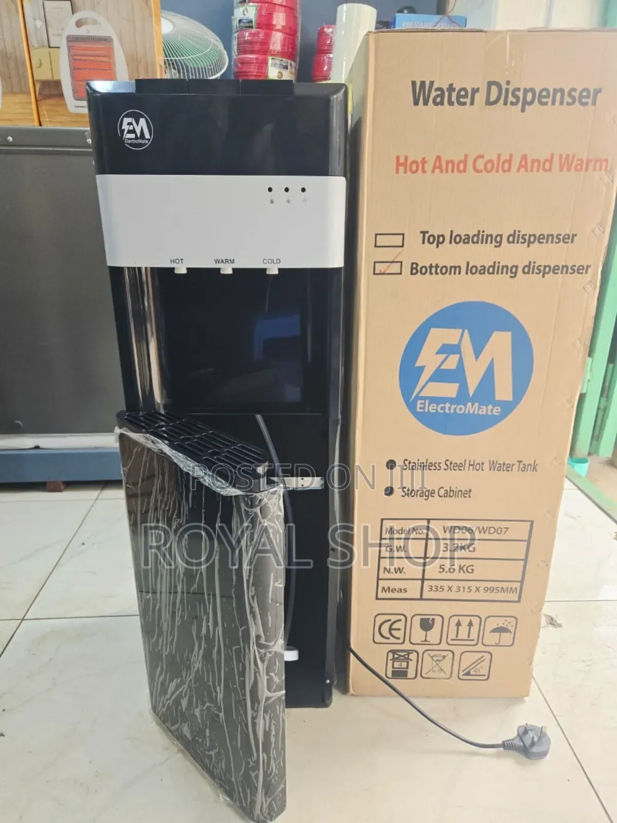 Electromate Water Dispenser Bottom Loader
