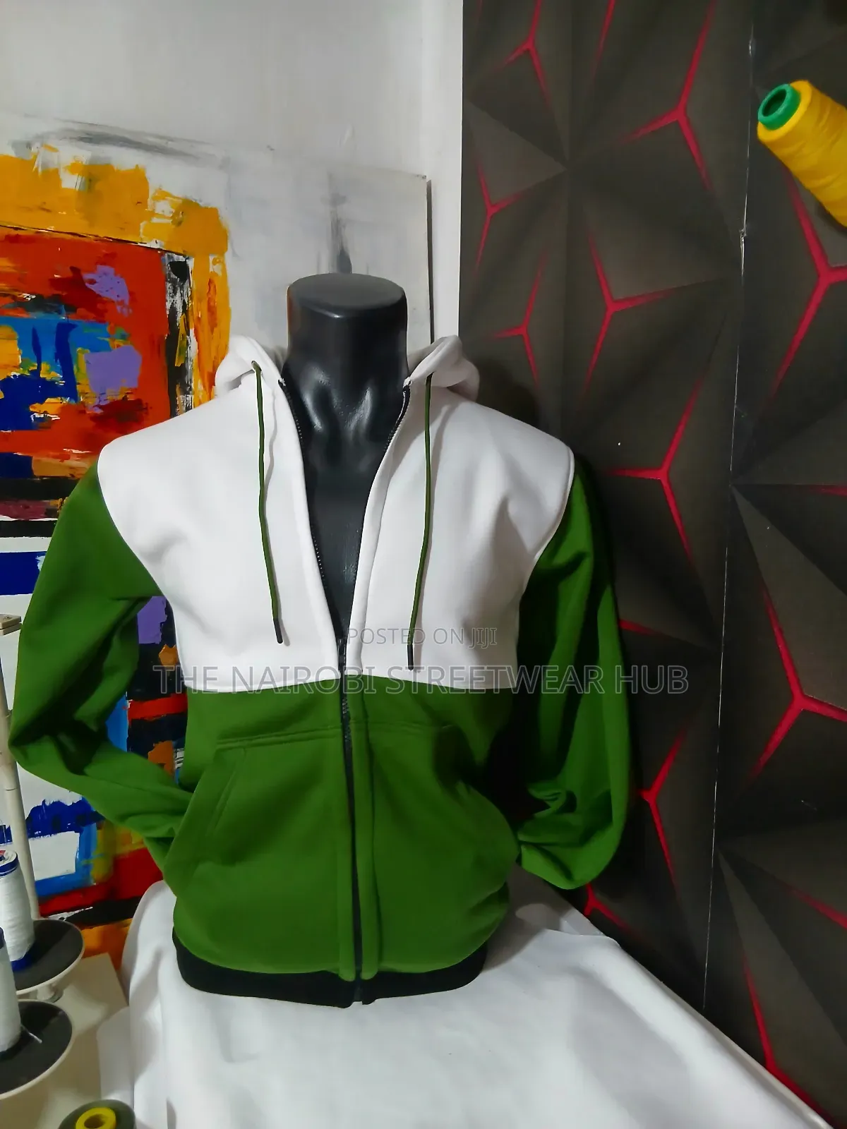 Zip Up Color Hoodie
