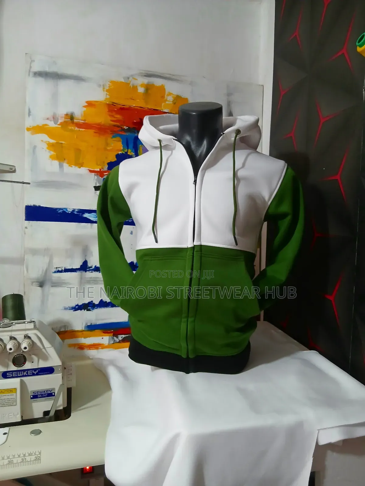 Zip Up Color Hoodie