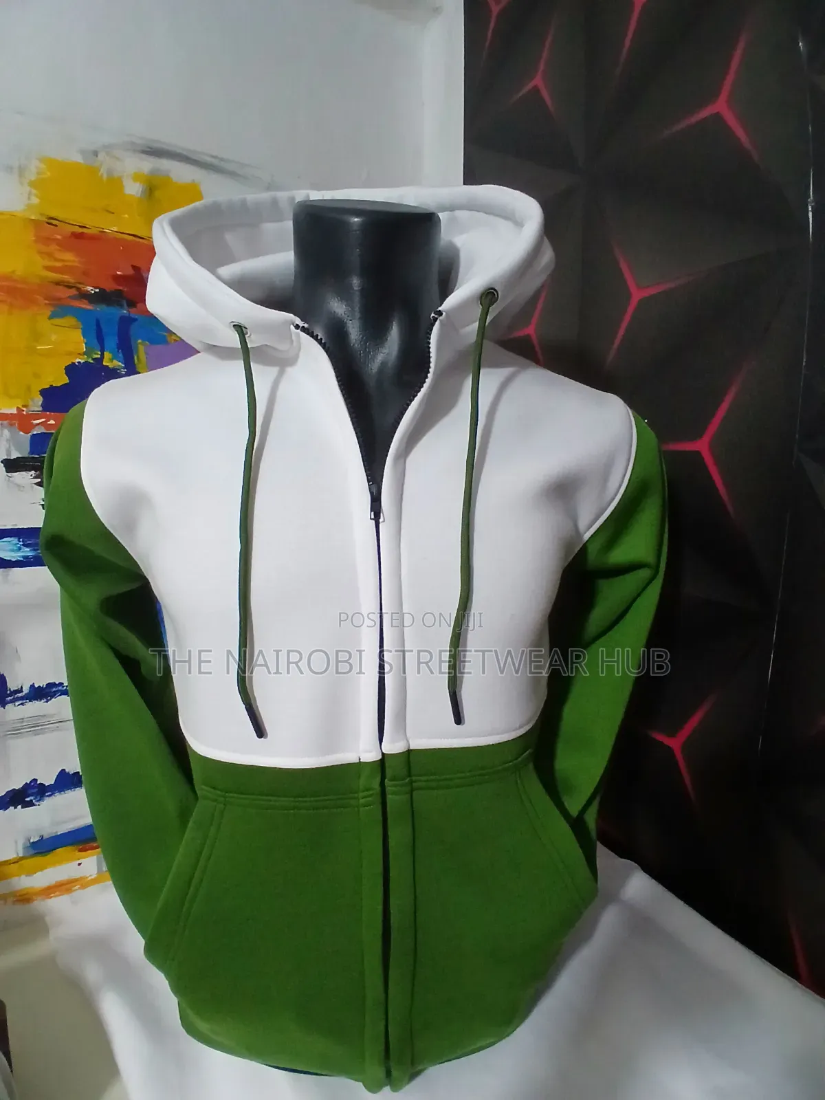 Zip Up Color Hoodie