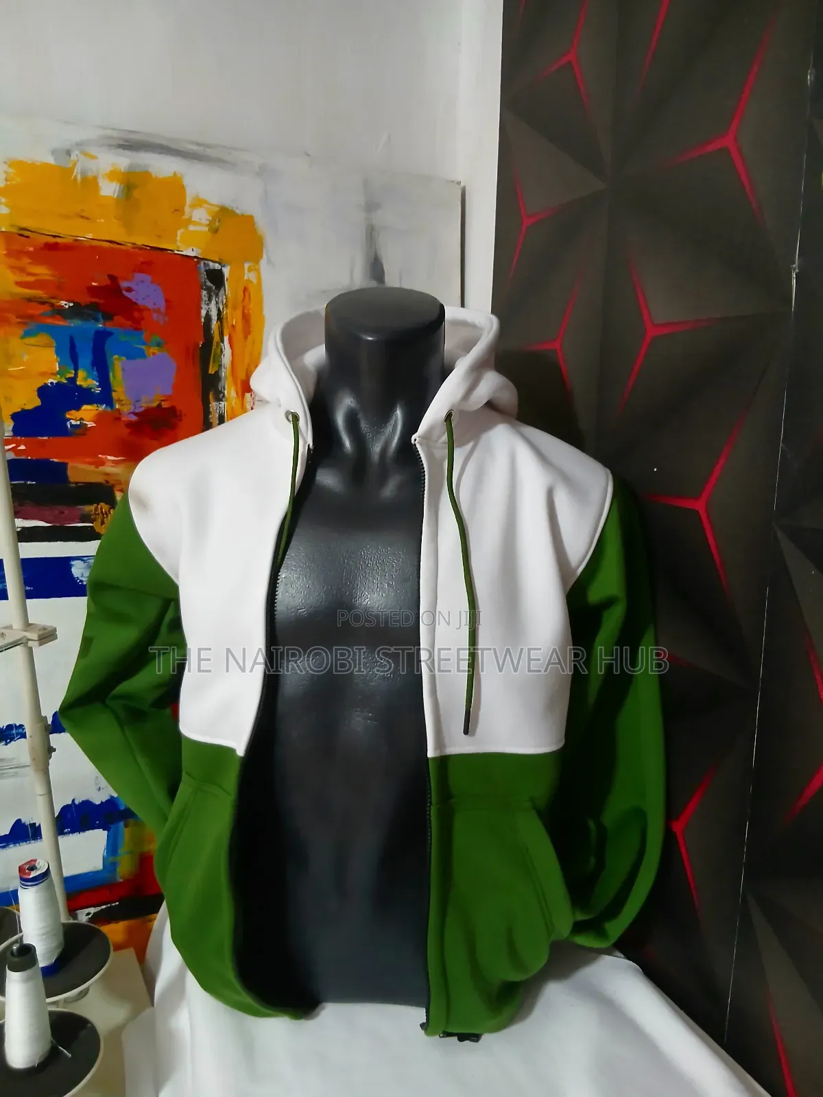 Zip Up Color Hoodie