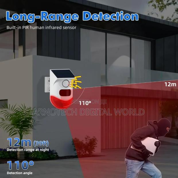 Infrared Sensor Pir Motion Sensor Remote Controlled Security Alarm - thumbnail 3