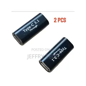 2 PCS Usb Type-C Female to Female Connector Adapter