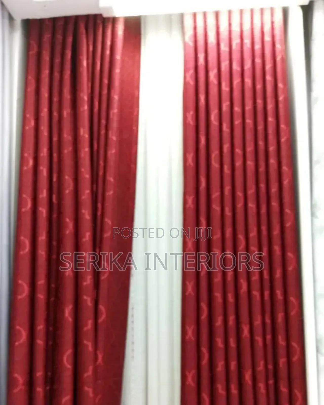 Red Curtains Red Wine Window Curtains Environmental Friendly Approved