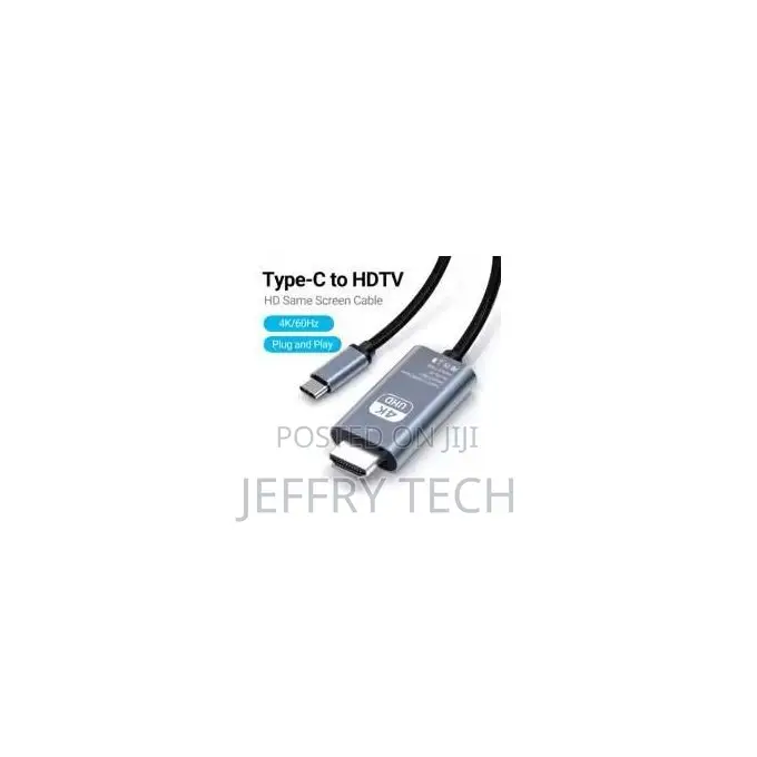 Usb-C to HDTV Cable for Home Office, at 60hz, Usb Type-C to Hdmi Ca