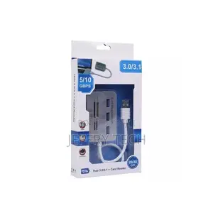 3-Port Type-C Multi-in-1 Aluminum 3.0/3.1 Ms Sd M2 Tf Card Hub