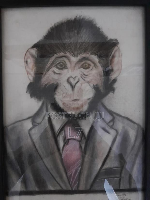 My A4-Size Art on an Ape in a Suit.