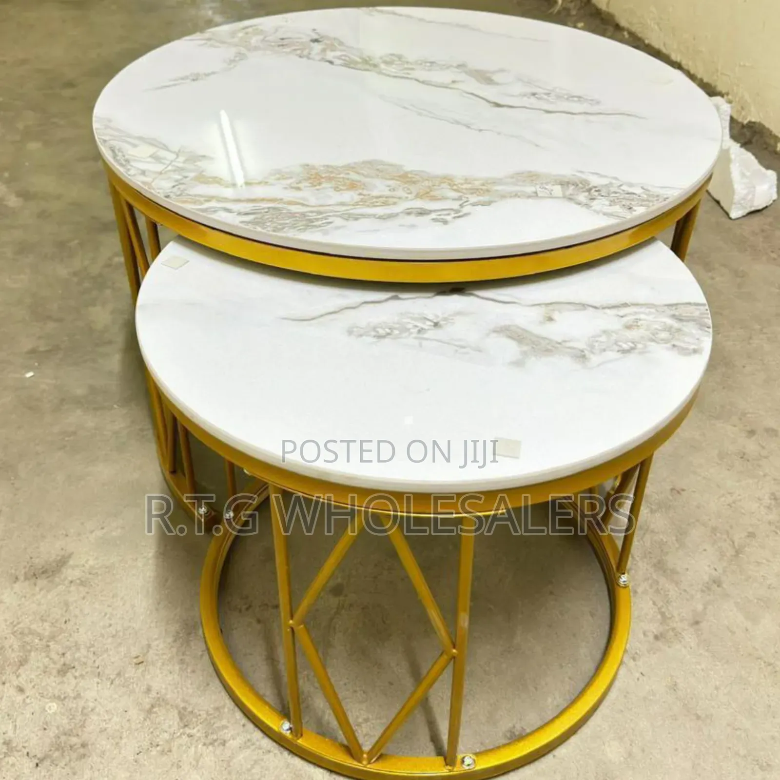 Executive 2-in-1 Pure Marble Nesting Coffee Tables
Description: