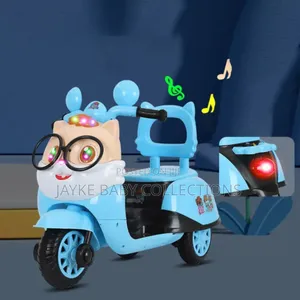 2–8y Kids Electric 3-Wheel Cartoon Motorbike | Safe Fun Ride