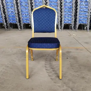 Stackable Banquet Hall Chair| Blue, Red & Black Colors