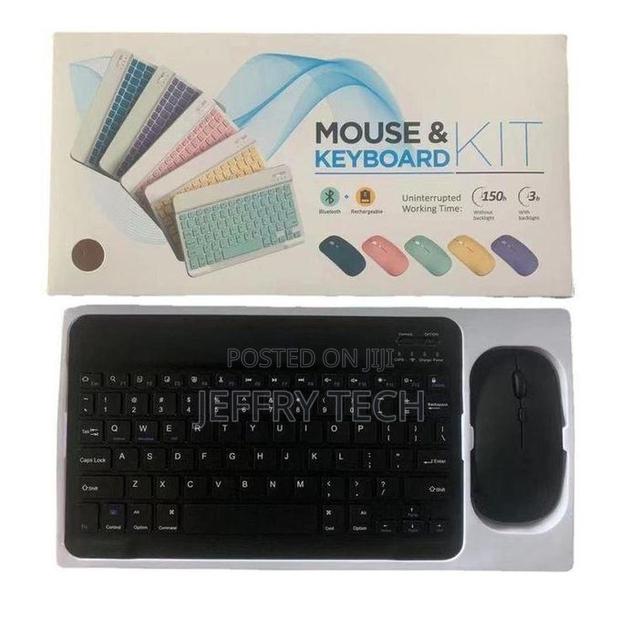 Wireless Rechargeable Wire-Less Keyboard Mouse Combo for Pc Smart - main view