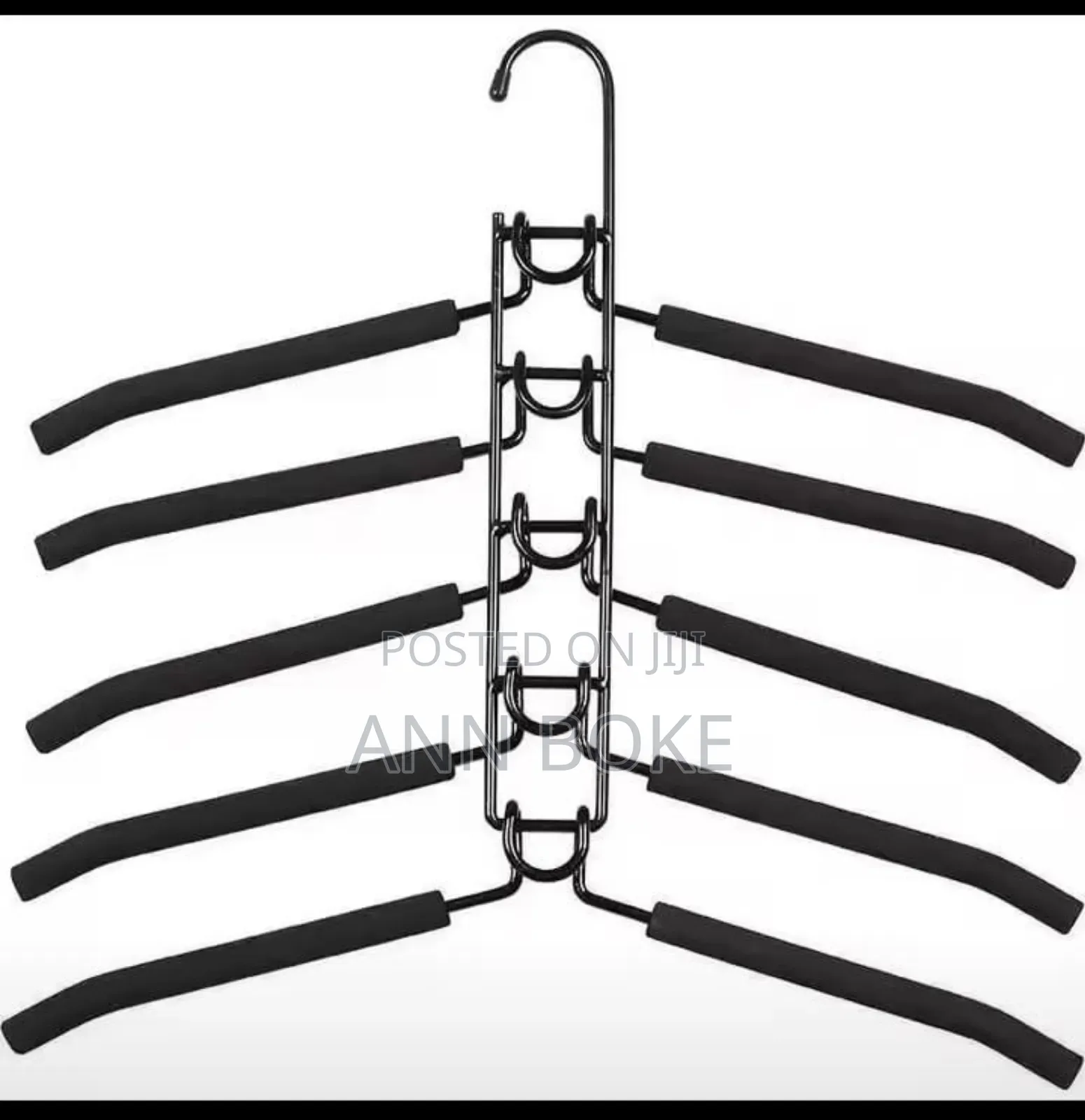 * 5 In 1 Antislip Clothes Hangers Available* Material; Metallic