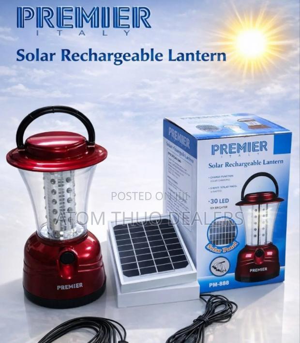 Premier Solar Rechargeable Lantern Lamp/ Dat - main view