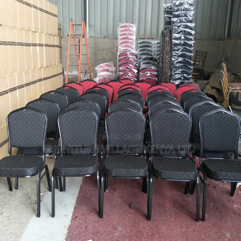 Luxury Modern Stackable Steel Round Back Dining Banquet Chair
