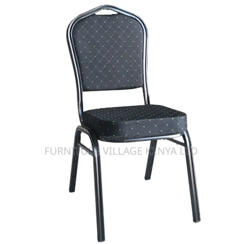 Luxury Modern Stackable Steel Round Back Dining Banquet Chair