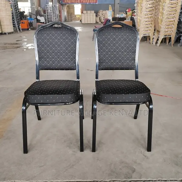 Luxury Modern Stackable Steel Round Back Dining Banquet Chair