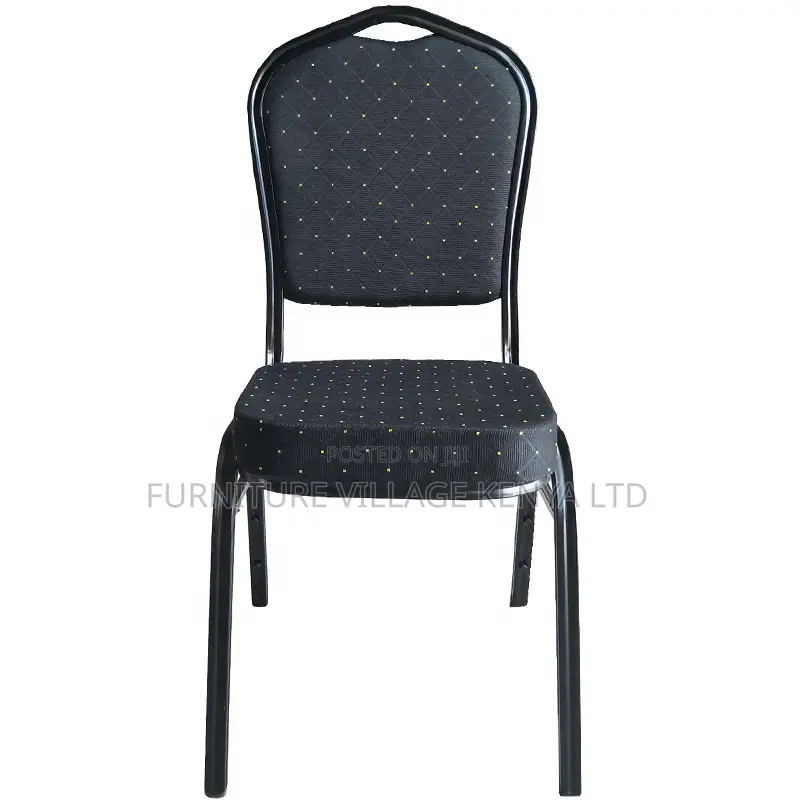 Luxury Modern Stackable Steel Round Back Dining Banquet Chair