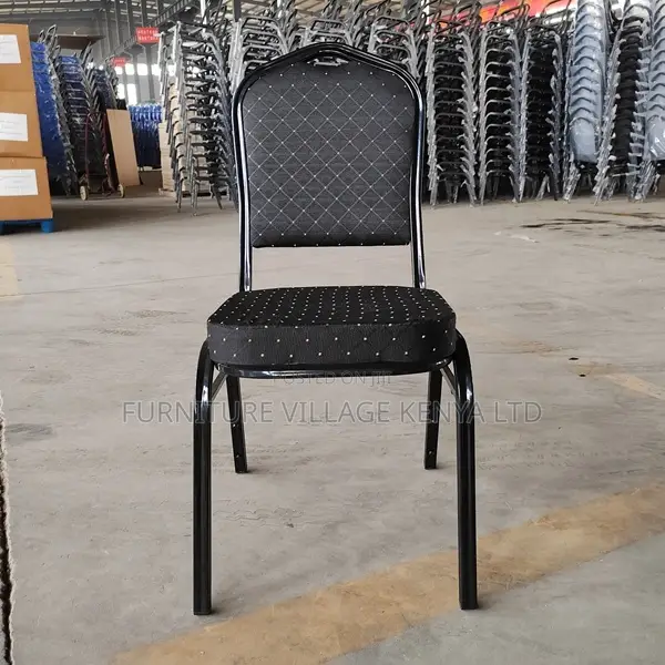 Luxury Modern Stackable Steel Round Back Dining Banquet Chair
