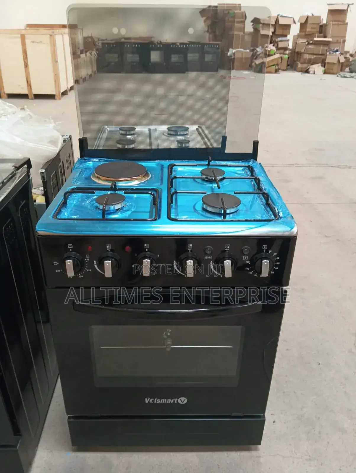 Volsmart 60*60cm 3g+1e Standing Cooker With Electric Oven