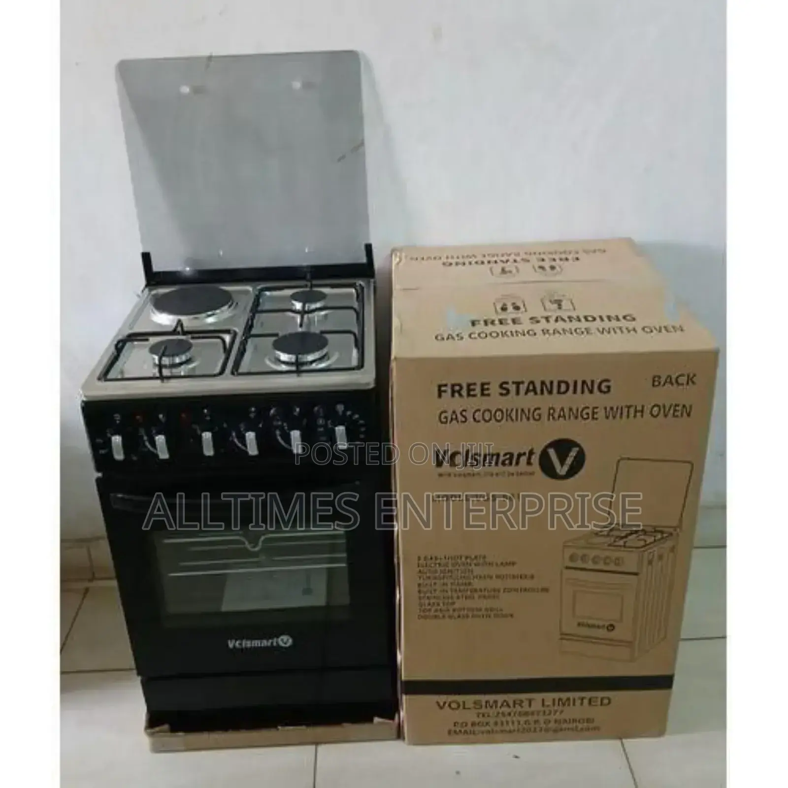 Volsmart 50*55cm 3g+E Standing Cooker With Electric Oven