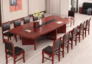Office Boardroom Table : Executive Mahogany Boardroom Table