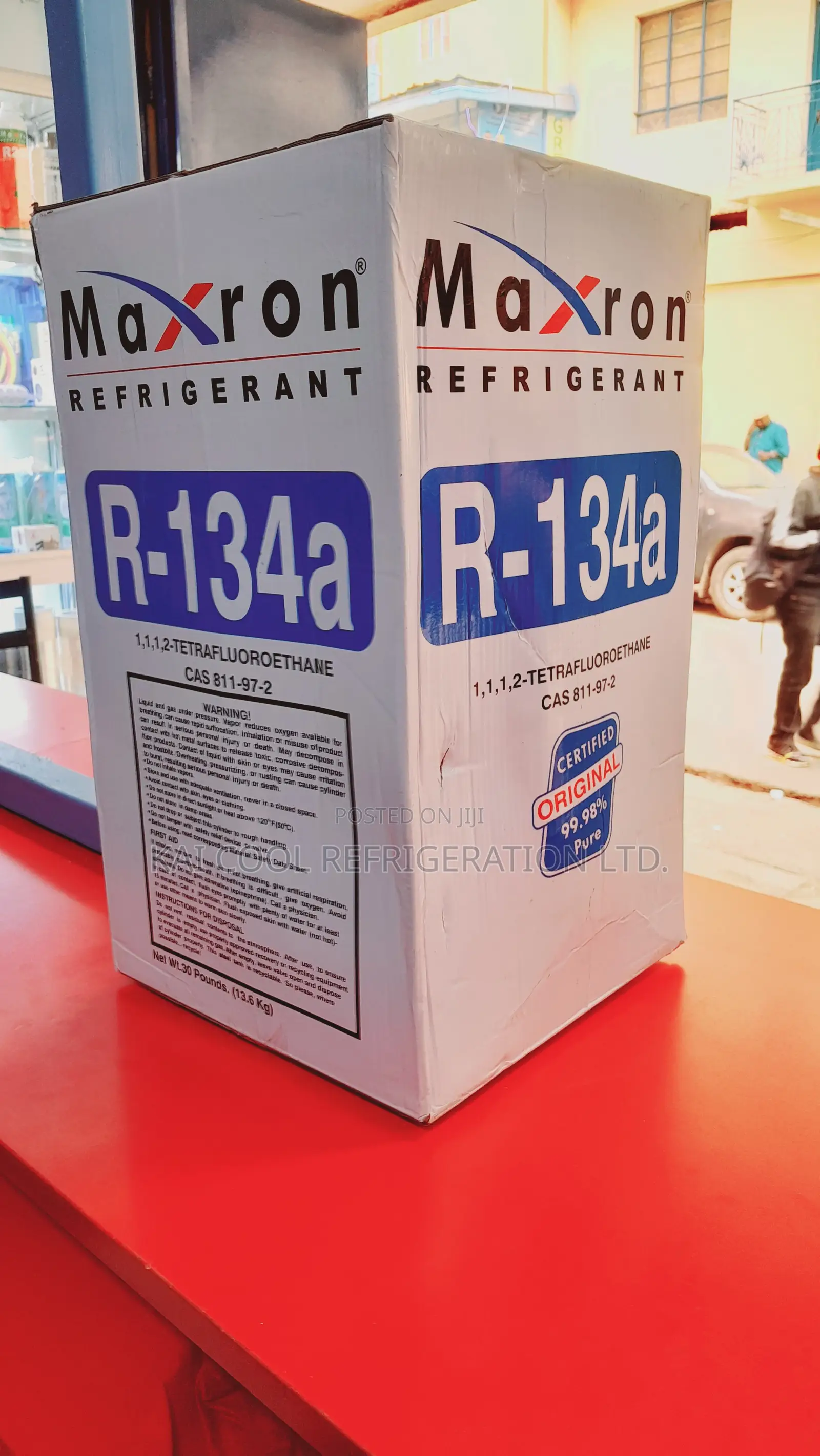 Maxron R134a Refrigerant Gas 13.6kg – New Sealed