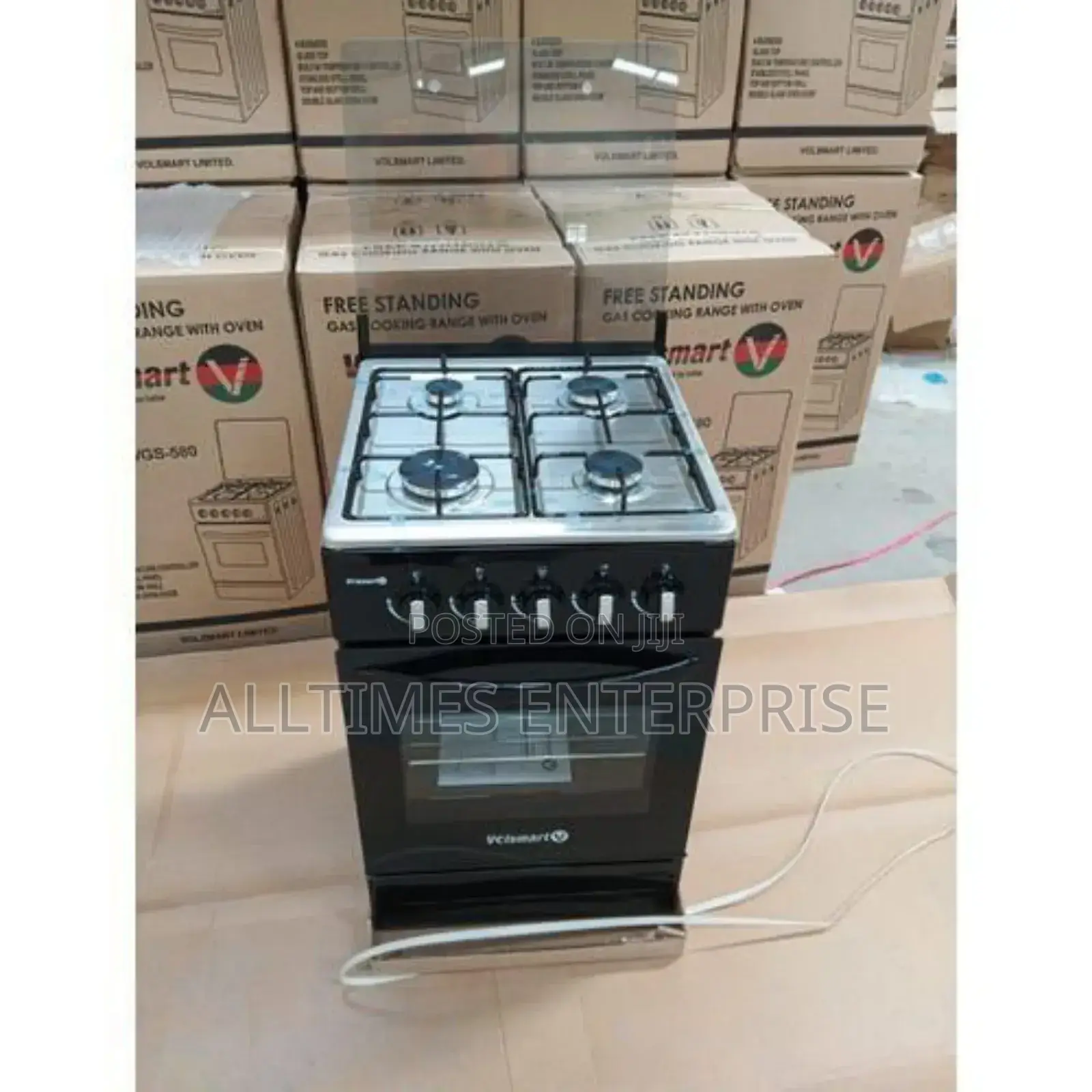 Volsmart 50*55cm 4gas Burner Standing Cooker With Gas Oven
