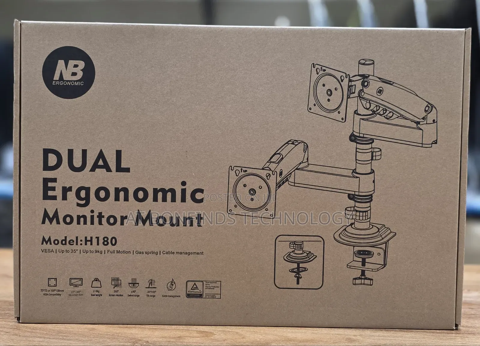 Nb Link Dual Ergonomic Monitor Arm
Model:H180