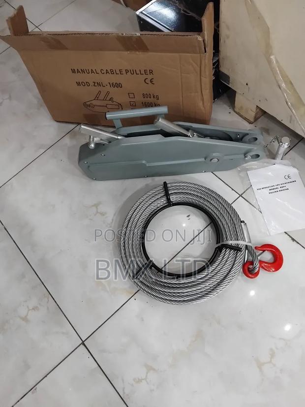 Manual Steel Wire Rope Pulling Device With Safety Latch Hook