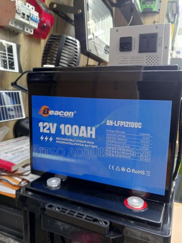 100ah 12v Beacon Energy Lithium Battery – Efficient Durable - thumbnail 3
