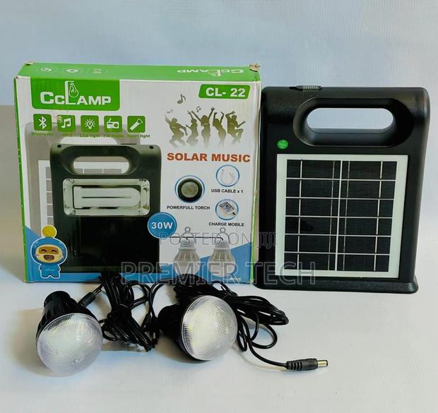 *Cclamp Cl-22 Solar Emergency Lamp With 2 Bulbs* - main view