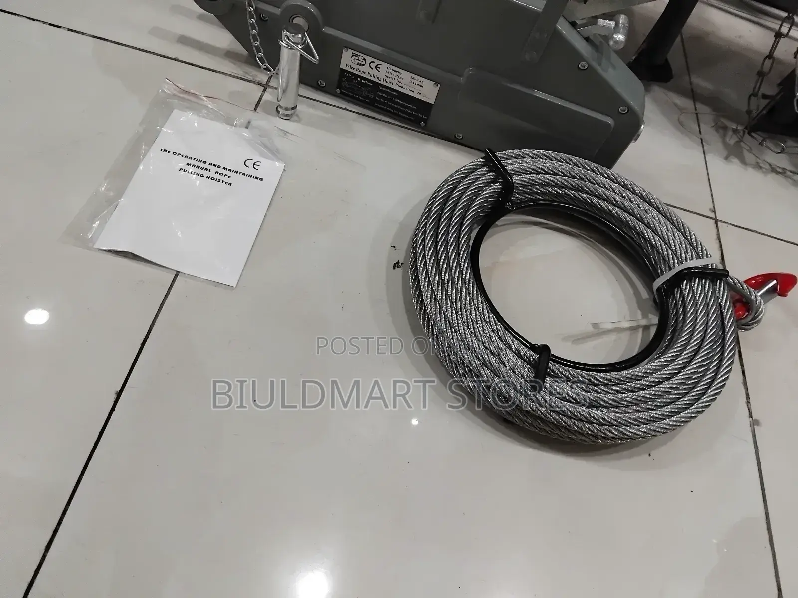 Manual Lever Operated Wire Rope Winch for Construction Equipment
