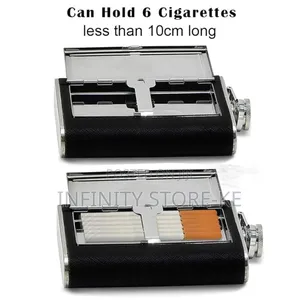 Hip Flask With Hidden Cigarettes Storage