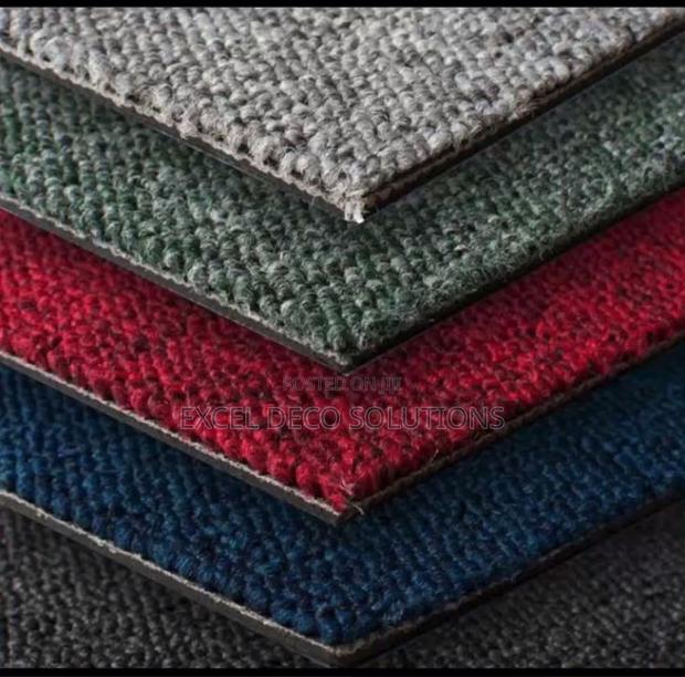 Plain Commercial Carpet Tile – High Traffic Solution