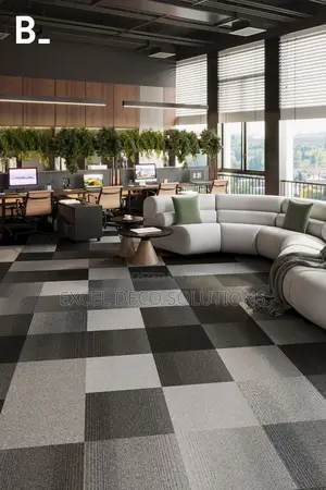 Plain Commercial Carpet Tile – Office Ready