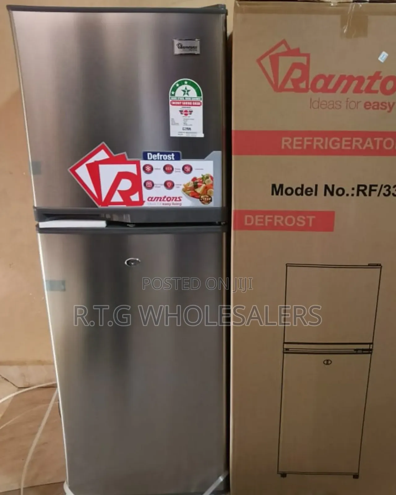 Ramtons Double Door Fridge – 138 Litres