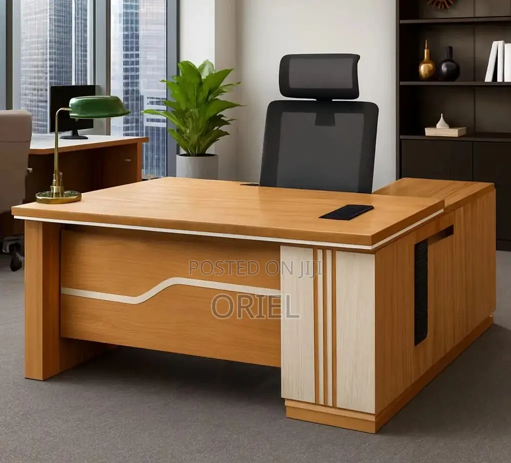 Office Desk : 1.6m L-Shaped Office Executive Desk